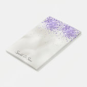 Post-it® Perle violet étincelle d'argent (Incliné)