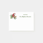 Post-it® Perroquet D'Aquarelle Oiseau Du Bureau De Sticky (Devant)