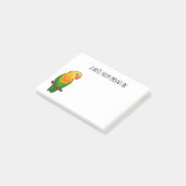 Post-it® Perroquet de caricature mignon lovebird (Incliné)