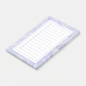 Post-it® Personalised Purple Paint Strokes Grocery List. (Incliné)