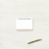 Post-it® Personalized "A Note From Your Teacher" Sticky  (Sur un bureau)