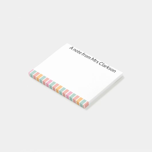Post-it® Personalized "A Note From Your Teacher" Sticky  (Incliné)