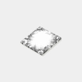 Post-it® Personalized Black and White Monogrammed Floral (Incliné)