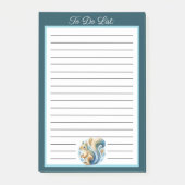 Post-it® Personalized Blue Squirrel To Do List  (Devant)