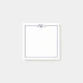 Post-it® Personalized Border Monogram Stationery (Devant)