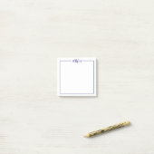Post-it® Personalized Border Monogram Stationery (Sur un bureau)