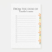 Post-it® Personalized Checklist Note Pad  (Devant)