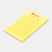 Post-it® Personalized Colorful Hearts (Incliné)
