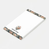 Post-it® Personalized Elegant Dark Floral (Incliné)
