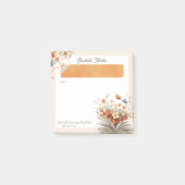 Post-it® Personalized Floral Bible Scripture Christian  (Devant)