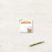 Post-it® Personalized Floral Bible Scripture Christian  (Sur un bureau)