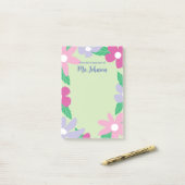 Post-it® Personalized Floral Teacher (Sur un bureau)