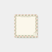 Post-it® Personalized Floral Teacher Sticky Notes   (Devant)