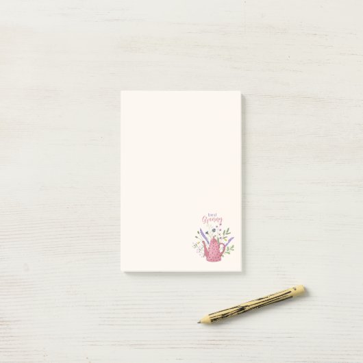 Post-it® Personalized Floral & Teapot Notes (Sur un bureau)