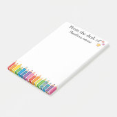 Post-it® Personalized gift for Teacher From the Desk of (Incliné)