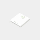 Post-it® Personalized Green Chic Crab, Beach Sticky Notes (Incliné)