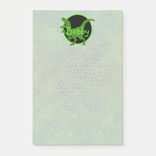 Post-it® Personalized Green Dinosaur (Devant)