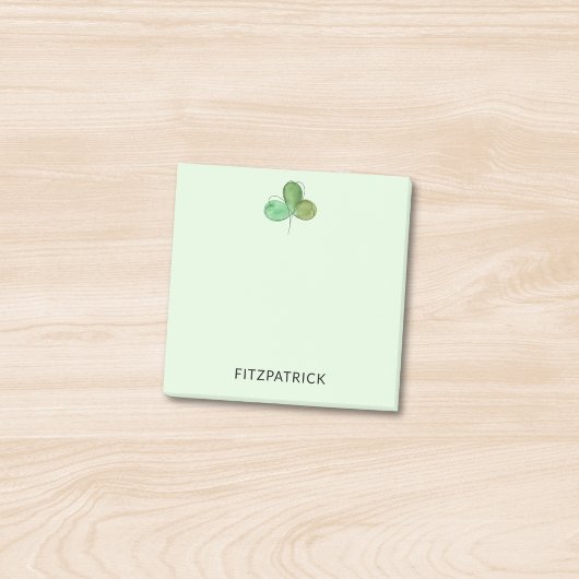 Post-it® Personalized Green Shamrock Irish Heritage