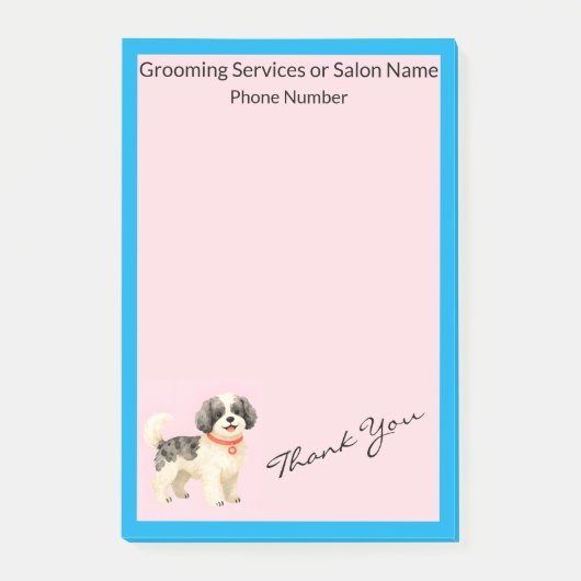Post-it® Personalized Grooming Dog Modern Collection (Devant)