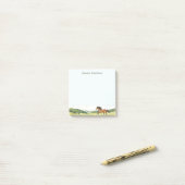 Post-it® Personalized Horse Stationery Customized Name (Sur un bureau)