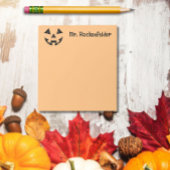 Post-it® Personalized Jack-o-lantern pumpkin face Halloween