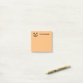 Post-it® Personalized Jack-o-lantern pumpkin face Halloween (Sur un bureau)