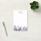 Post-it® Personalized Lavender Flowers Teacher Appreciation (Bureau)
