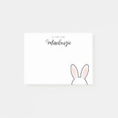 Post-it® Personalized  Minimalist Cute Bunny Ears Easter (Devant)