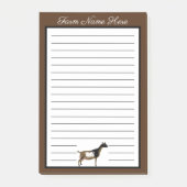Post-it® Personalized Nigerian Dwarf Dairy Goat (Devant)