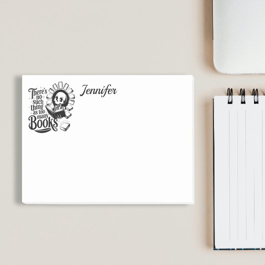 Post-it® Personalized No Such Thing As Too Many Books