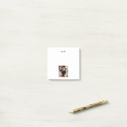 Post-it® PERSONALIZED PHOTO POST-IT notes (Sur un bureau)