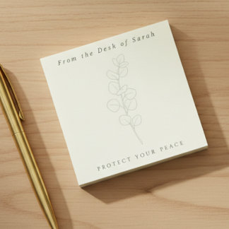 Post-it® Personalized Sage Green Minimalist Daily Reminder