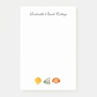 Post-it® Personalized Seashells watercolor Notepad