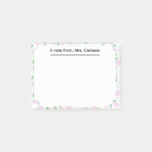 Post-it® Personalized spring Floral for teachers present  (Devant)