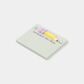 Post-it® Personalized Teacher From The Desk Of Pencil & Bk (Incliné)