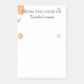 Post-it® Personalized Teacher Notepad From The Desk Of (Devant)
