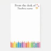 Post-it® Personalized Teacher Notepad From the Desk of (Devant)