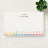 Post-it® Personalized Teacher's Name Colorful Pencils (Bureau)
