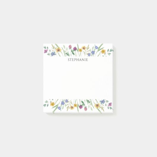 Post-it® Personalized Wildflower Notes (Devant)
