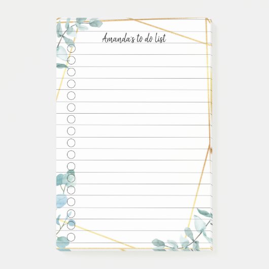 Post-it® Personnalisable Greenery (Devant)