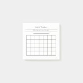 Post-it® Personnalisable Habit Tracker Post It Notes 3" x 3 (Devant)