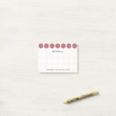 Post-it® Personnalisable n'importe quel Motif Pois couleur  (Sur un bureau)