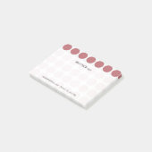 Post-it® Personnalisable n'importe quel Motif Pois couleur  (Incliné)