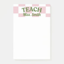 Post-it personnalisable pour enseignant
