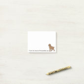 Post-it® Personnalisation de Golden Retriever (Sur un bureau)