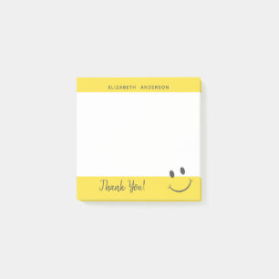 Post-it® Personnalisation de l'Merci souriant du visage joy