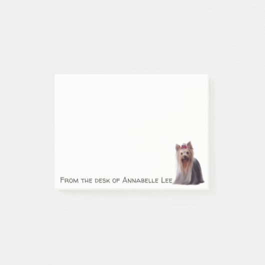 Post-it® Personnalisation du Cute Yorkshire Terrier (Devant)