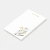 Post-it® Personnalisation du Grand Chouette de minuit (Incliné)