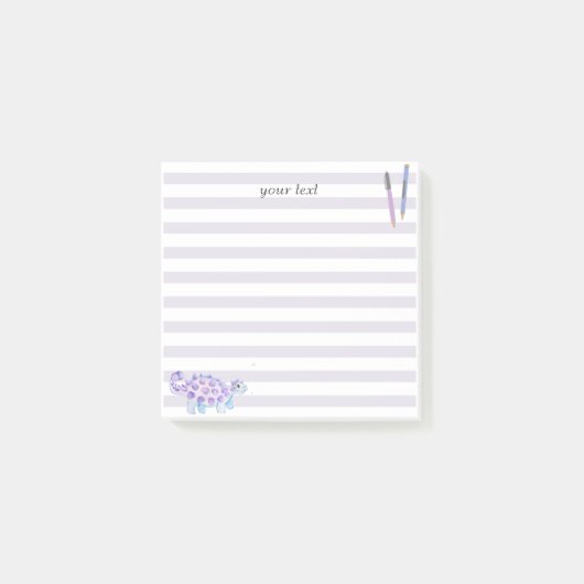 Post-it® personnalisation mignon simple dessin animé animal (Devant)