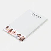 Post-it® Personnalisé 3 sections Famille Photo Collage Blac (Incliné)